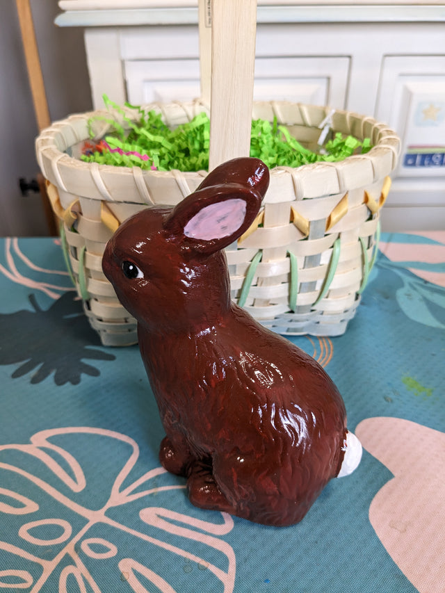 Chocolate Bunny Unpainted Pottery Bisque